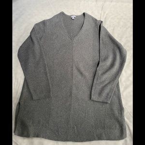 J.Jill XL gray V neck sweater